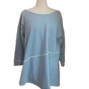 Soft Surroundings Raw Edge Cotton Pull over Top 2X